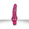 Розовый реалистичный вибромассажер Starlight Gems Aries Vibrating Massager - 20,3 см.
