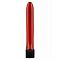 Красный вибратор RETRO ULTRA SLIMLINE - 17 см.