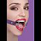 Расширяющий кляп Ring Gag XL с фиолетовыми ремешками