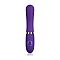 Фиолетовый силиконовый вибромассажёр Daphne - 12,7 см.