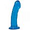 Голубой фаллоимитатор Basix - 17,5 см.