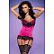 Атласный корсет цвета фуксии ROSEBERRY CORSET