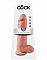 Фаллоимитатор с мошонкой 12 COCK WITH BALLS на присоске телесный
