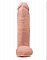 Фаллоимитатор с мошонкой 12 COCK WITH BALLS на присоске телесный