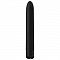 Чёрный классический вибратор CLASSIC VIBE BLACK MEDIUM - 18 см.