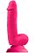 Розовый фаллоимитатор Colours - Softies - 17,8 см.