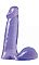 Фиолетовый фаллоимитатор небольшого размера - 15 см.