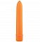 Оранжевый классический вибромассажёр BASICX MULTISPEED VIBRATOR ORANGE 7INCH - 18 см.