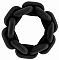 Чёрное эрекционное кольцо SONO 4