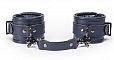 Тёмно-синие кожаные наручники DARKER LIMITED COLLECTION WRIST CUFF