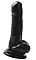 Чёрный фаллоимитатор 8 Dong with Suction Cup - 19,1 см.