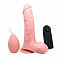 Фаллоимитатор с вибрацией и семяизвержением, 20 см., Телесный