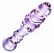Анальный стимулятор рефленый, 17.5 см, Светло-фиолетовый