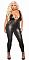 Облегающий комбинезон Lace Wet Look Catsuit