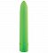 Зелёный классический вибратор BASICX MULTISPEED VIBRATOR GREEN 7INCH - 18 см.