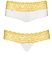 Набор из белых шортиков и трусиков-стринг Lacea с цветным ажурным поясом