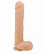 Телесный фаллоимитатор Realistic Cock 15 With Scrotum - 38 см.