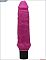 Розовый вибратор из ультраскин - 24 см.
