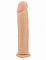 Телесный фаллоимитатор-гигант Realistic Cock 15,5 Inch No Scrotum - 39,5 см.