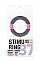 Серое эрекционное кольцо NEON STIMU RING 37MM GREY/PINK