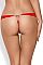Ажурные трусики-стринги с украшением в форме сердца на задней части