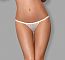 Нежные полупрозрачные ажурные трусики-стринги