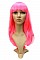 Парик Courtney Wig - прямые длинные волосы с челкой, Светло-русый с мелированием