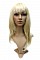 Парик Courtney Wig - прямые длинные волосы с челкой, Светло-русый с мелированием