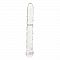 Стеклянный фаллоимитатор GLASS WORXX SPARKLE SCEPTER CLEAR, 17 см, Прозрачный