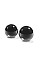 Вагинальные шарики Small Black Glass Ben-Wa Balls из стекла черные