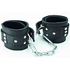 Черные кожаные оковы на липучке Черные кожаные оковы на липучке