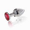 �������� ������ Butt Plug Silver Small Ruby