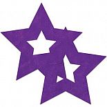 <strong>Фиолетовые наклейки-звёздочки на бюст</strong> <br />
Фиолетовые наклейки-звёздочки на бюст. <div class="charTableblock"> </div> Фиолетовые наклейки-звёздочки на бюст
Фиолетовые наклейки-звёздочки на бюст.