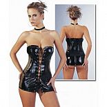 <strong>Сексуальный корсет на шнуровке из винила</strong> <br />
Без бретелек, удлиненный корсет с сеточкой по бокам, шнуровкой спереди и молнией на спине. <div class="charTableblock"> </div> Сексуальный корсет на шнуровке из винила
Без бретелек, удлиненный корсет с сеточкой по бокам, шнуровкой спереди и молнией на спине.