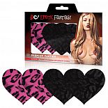 <strong>Набор из леопардовых пэстисов-сердец Wild Cat</strong> <br />
Больше никаких неудобств и неудобного белья, когда надеваешь сексуальные платья и топы, например, на романтическое свидание! Добавьте сексуальности своему имиджу! Новые соблазнительные платья и топы без бретелей, красивое декольте - все может быть в вашем новом стиле, и вы можете не бояться, что будет открыто слишком много! Две пары леопардовых пэстисов - черные и розовые сердца с принтом пятен хищника. <div class="charTableblock"> </div> Набор из леопардовых пэстисов-сердец Wild Cat
Больше никаких неудобств и неудобного белья, когда надеваешь сексуальные платья и топы, например, на романтическое свидание! Добавьте сексуальности своему имиджу! Новые соблазнительные платья и топы без бретелей, красивое декольте - все может быть в вашем новом стиле, и вы можете не бояться, что будет открыто слишком много! Две пары леопардовых пэстисов - черные и розовые сердца с принтом пятен хищника.