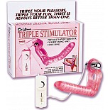 <strong>Насадка - эрекционное кольцо Тройная стимуляция</strong> <br />
Насадка надевается на основание пениса и позволяет одновременно с вагинальным проникновением удовлетворять партнершу анально. Внутри анального фаллоимитатора имеется фиксирующий *позвоночник* для придания фаллоимитатору определенной формы. Дополнительно эрекционное кольцо снабжено вибрирующим клиторальным стимулятором, воздействующим не только на женские половые губы и клитор, но и даря вибрирующие ощущения и мужчине. <div class="charTableblock"> </div> Насадка - эрекционное кольцо Тройная стимуляция
Насадка надевается на основание пениса и позволяет одновременно с вагинальным проникновением удовлетворять партнершу анально. Внутри анального фаллоимитатора имеется фиксирующий *позвоночник* для придания фаллоимитатору определенной формы. Дополнительно эрекционное кольцо снабжено вибрирующим клиторальным стимулятором, воздействующим не только на женские половые губы и клитор, но и даря вибрирующие ощущения и мужчине.