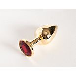 <strong>Малая золотистая анальная втулка с красным кристаллом - 7 см.</strong> <br />
Малая золотистая анальная втулка с красным кристаллом. <div class="charTableblock"><div><span>Длина, см</span>: 7</div><div><span>Диаметр, см</span>: 3</div><div><span>Материал</span>: металл</div><div><span>Цвет</span>: другой</div><div><span>Особенности</span>: пробка; ювелирка</div><div><span>Особенности</span>: без вибрации; гладкая</div><div><span>Длина, см</span>: 5-8</div><div><span>Диаметр, см</span>: 3</div><div><span>Цвет кристалла</span>: красный/розовый</div></div> Малая золотистая анальная втулка с красным кристаллом - 7 см.
Малая золотистая анальная втулка с красным кристаллом.