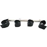 <strong>Штанга с креплением для рук и ног </strong> <br />
Металлическая штанга серебристго цвета. <div class="charTableblock"><div><span>Материал</span>: кожа</div><div><span>Цвет</span>: черный</div><div><span>Производитель</span>: БДСМ арсенал, Россия</div></div> Штанга с креплением для рук и ног
Металлическая штанга серебристго цвета.