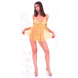 <strong>Сорочка беби-долл (Erolanta 860458)</strong> <br />
Сетевая сорочка беби-долл с кружевным лифом на регулируемых бретельках и завязочках спереди. Трусики-стринг в комплекте. Размер: S-L. Цвет: желтый. <div class="charTableblock"><div><span>Размер</span>: S (42-44); M (44-46)</div></div> Сорочка беби-долл (Erolanta 860458)
Сетевая сорочка беби-долл с кружевным лифом на регулируемых бретельках и завязочках спереди. Трусики-стринг в комплекте. Размер: S-L. Цвет: желтый.