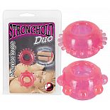 <strong>Набор из двух насадок-колец для мужчин</strong> <br />
Две насадки-кольца для мужчин со стимулирующими пупырышками. <div class="charTableblock"><div><span>Материал</span>: силикон</div><div><span>Цвет</span>: красный/розовый</div><div><span>Наличие вибрации</span>: без вибрации</div><div><span>Тип</span>: кольцо</div></div> Набор из двух насадок-колец для мужчин
Две насадки-кольца для мужчин со стимулирующими пупырышками.