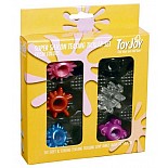 <strong>Комплект эрекционных колец (Toy Joy 9132)</strong> <br />
<div class="charTableblock"><div><span>Материал</span>: силикон</div><div><span>Цвет</span>: красный/розовый; другой</div><div><span>Наличие вибрации</span>: без вибрации</div><div><span>Тип</span>: кольцо</div></div> Комплект эрекционных колец (Toy Joy 9132)