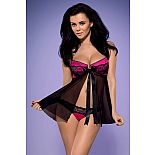<strong>Чувственная сорочка бэби-долл Roseberry babydoll с бантом на лифе</strong> <br />
Сексуальная сорочка ярко розового цвета украшена кружевными вставками на груди, контрастирующими с материалом сорочки и приковывающими внимание к соблазнительному декольте. <div class="charTableblock"><div><span>Размер</span>: S (42-44); M (44-46)</div><div><span>Цвет</span>: черный</div><div><span>Производитель</span>: Obsessive, Польша</div><div><span>В наличии</span>: S-M, черный с розовым</div></div> Чувственная сорочка бэби-долл Roseberry babydoll с бантом на лифе
Сексуальная сорочка ярко розового цвета украшена кружевными вставками на груди, контрастирующими с материалом сорочки и приковывающими внимание к соблазнительному декольте.
