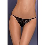 <strong>Миниатюрные трусики с тонкими боковыми лямками</strong> <br />
Миниатюрные трусики с тонкими боковыми лямками. <div class="charTableblock"><div><span>Размер</span>: S (42-44); M (44-46)</div><div><span>Цвет</span>: черный</div><div><span>Производитель</span>: Obsessive, Польша</div><div><span>В наличии</span>: S-M, черный</div></div> Миниатюрные трусики с тонкими боковыми лямками
Миниатюрные трусики с тонкими боковыми лямками.