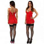 <strong>Красный бэби-долл с трусиками</strong> <br />
Красивый красный бэби-долл с кружевной отделкой. <div class="charTableblock"><div><span>Размер</span>: M (44-46)</div><div><span>Цвет</span>: красный, розовый</div></div> Красный бэби-долл с трусиками
Красивый красный бэби-долл с кружевной отделкой.