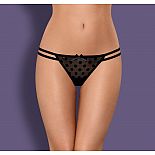 <strong>Трусики-танга в горошек Dotina</strong> <br />
Трусики-танга в горошек Dotina. С двойными бретелями. <div class="charTableblock"><div><span>Размер</span>: S (42-44); M (44-46)</div><div><span>Цвет</span>: черный</div><div><span>Производитель</span>: Obsessive, Польша</div><div><span>В наличии</span>: S-M, черный</div></div> Трусики-танга в горошек Dotina
Трусики-танга в горошек Dotina. С двойными бретелями.