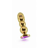 <strong>Анальная пробка 4.9"" R10 RICH Gold/Purple Sapphire SH-RIC010GLD</strong> <br />
. <div class="charTableblock"><div><span>Длина, см</span>: 14,5</div><div><span>Диаметр, см</span>: 3,3</div><div><span>Материал</span>: металл</div><div><span>Цвет</span>: другой</div><div><span>Особенности</span>: пробка; ювелирка</div><div><span>Особенности</span>: без вибрации; ребристая</div><div><span>Длина, см</span>: 13-16</div><div><span>Диаметр, см</span>: 3</div><div><span>Цвет кристалла</span>: голубой/синий/фиолетоый</div></div> Анальная пробка 4.9"" R10 RICH Gold/Purple Sapphire SH-RIC010GLD
.