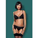 <strong>Комплект Gretia с поясом для чулок и декоративными элементами</strong> <br />
Комплект Gretia с поясом для чулок и декоративными элементами. <div class="charTableblock"><div><span>Размер</span>: L (46-48); XL (48-50)</div><div><span>Цвет</span>: черный</div><div><span>Производитель</span>: Obsessive, Польша</div><div><span>В наличии</span>: L-XL, черный</div></div> Комплект Gretia с поясом для чулок и декоративными элементами
Комплект Gretia с поясом для чулок и декоративными элементами.