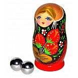 <strong>Серебристые вагинальные шарики из металла в упаковке-матрёшке</strong> <br />
Металлические массажные шарики можно использовать не только как тренажёр для мышц влагалища, но и как средство мастурбации. <div class="charTableblock"><div><span>Диаметр, см</span>: 1.90</div><div><span>Диаметр, см</span>: меньше 2</div></div> Серебристые вагинальные шарики из металла в упаковке-матрёшке
Металлические массажные шарики можно использовать не только как тренажёр для мышц влагалища, но и как средство мастурбации.