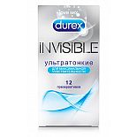 <strong>Ультратонкие презервативы Durex Invisible - 12 шт.</strong> <br />
Прозрачные презервативы со смазкой, особая форма с накопителем. <div class="charTableblock"><div><span>Производитель</span>: Durex, Великобритания</div></div> Ультратонкие презервативы Durex Invisible - 12 шт.
Прозрачные презервативы со смазкой, особая форма с накопителем.