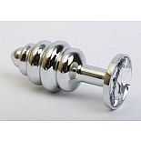 <strong>Серебристая рифленая пробка с прозрачным кристаллом - 9 см.</strong> <br />
Анальная пробка под серебро с ярким кристаллом внесет разнообразие в вашу интимную жизнь. <div class="charTableblock"><div><span>Длина, см</span>: 9.00</div><div><span>Диаметр, см</span>: 4.00</div><div><span>Материал</span>: металл</div><div><span>Длина, см</span>: 9-12</div><div><span>Диаметр, см</span>: 4</div></div> Серебристая рифленая пробка с прозрачным кристаллом - 9 см.
Анальная пробка под серебро с ярким кристаллом внесет разнообразие в вашу интимную жизнь.